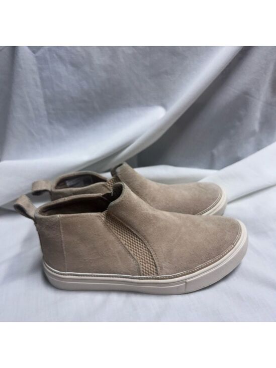 Toms Shoes - Toms Womens Bryce Beige Suede Slip On Shooties Shoes 6